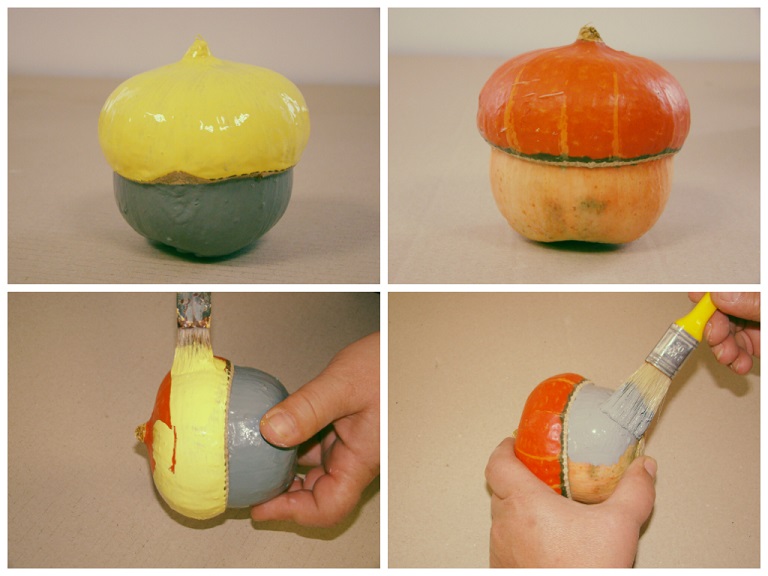 colaj bostan colorati de halloween